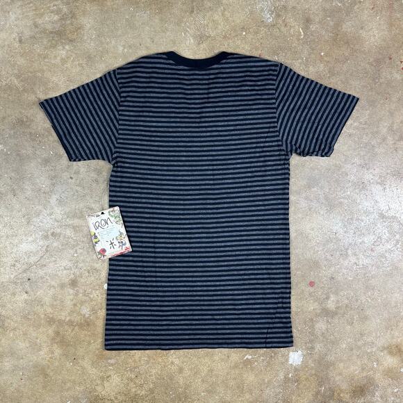 Iron Fist Sid Vicious Split V-Neck Graphic Tee XS NWT Punk Rock Striped Shirt - Picture 2 of 9